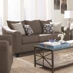 Salizar Grey Sofa with Flared Arms